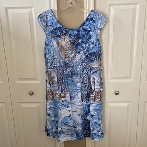 Retrolicious Winter scene dress size 2X